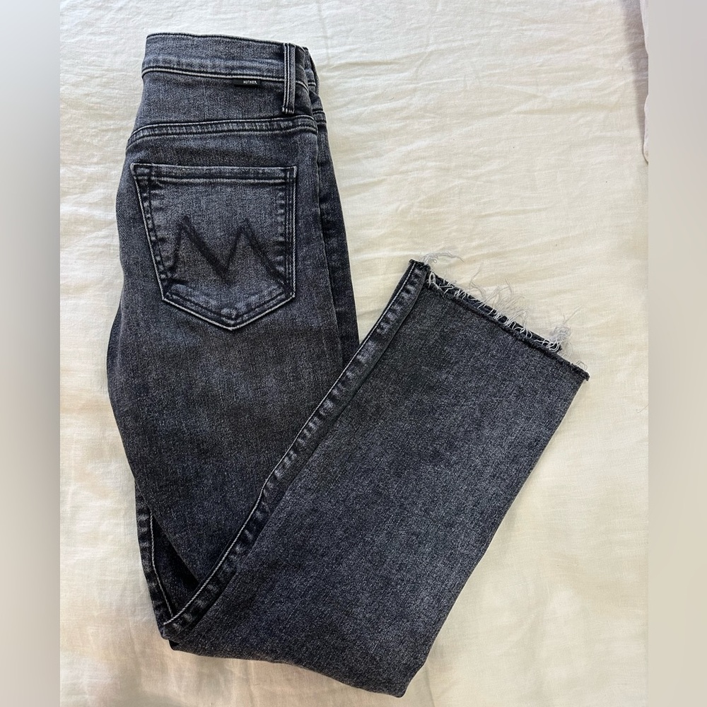 Mother High Waisted Rascal Ankle Snippet Jeans - image 1